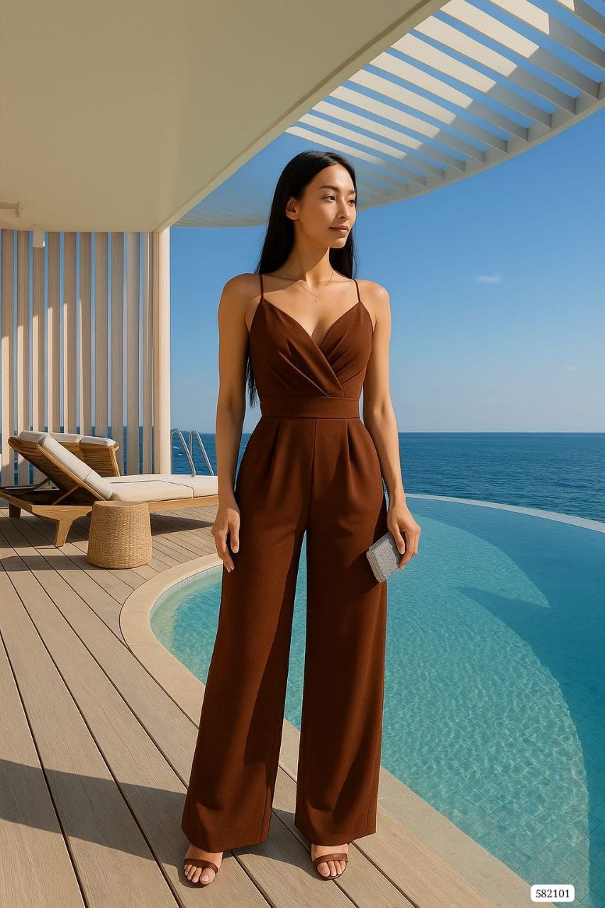 Scuba Crepe Overalls